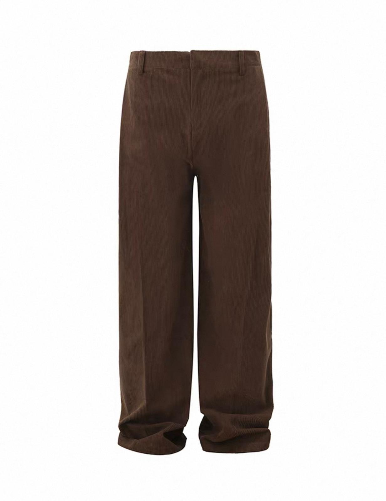 Oversize Fabric Brown Pants