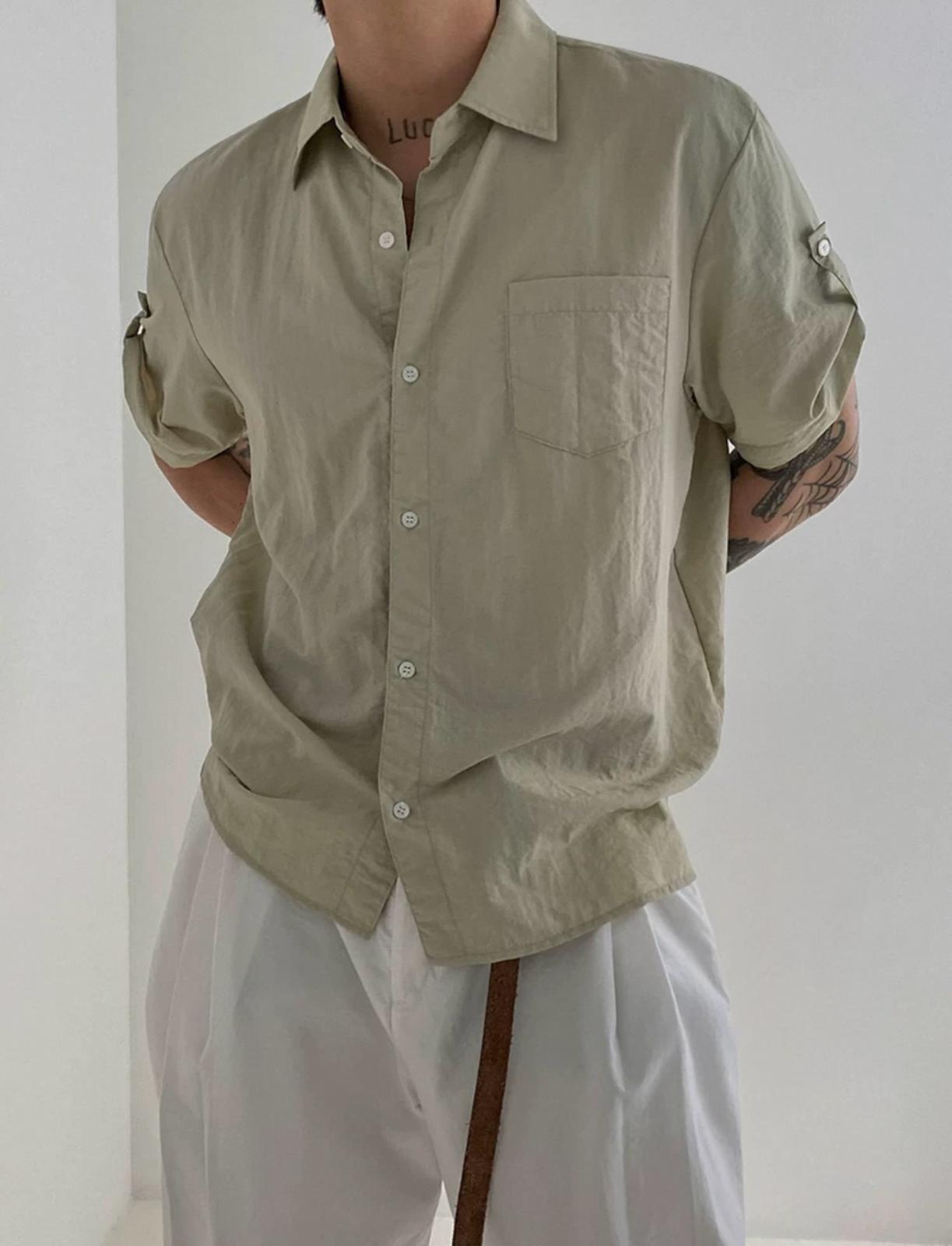 Short Sleeves Button Up