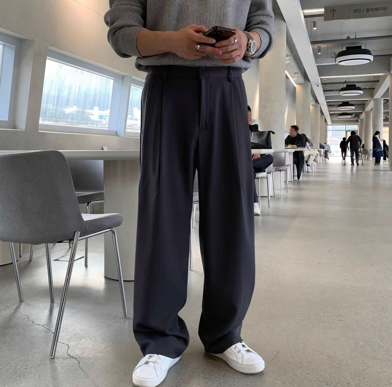 Stretchable Baggy Formal Pants