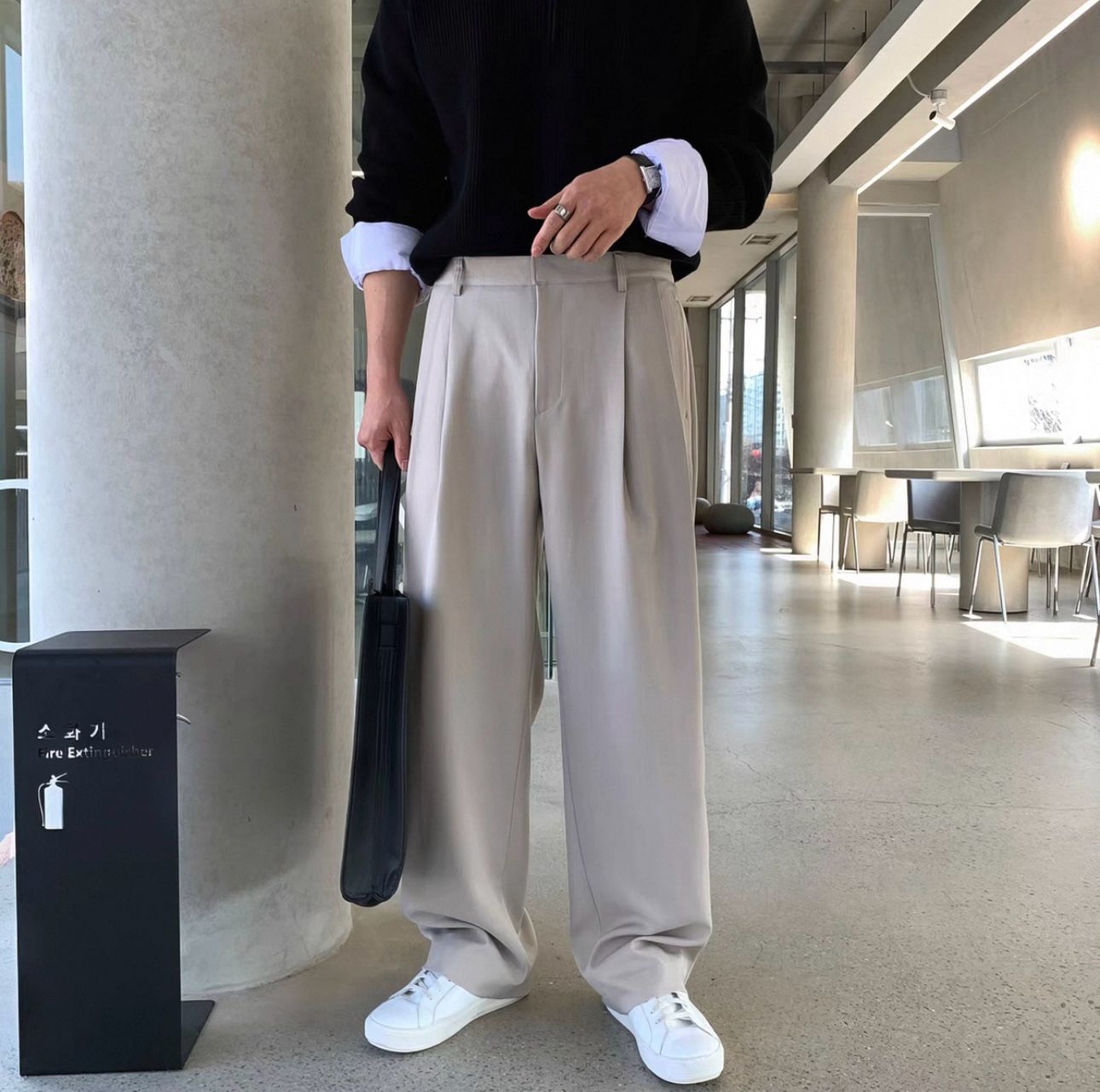 Stretchable Baggy Formal Pants
