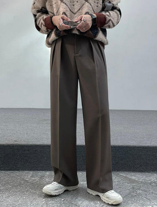 Brown Formal Long Pants