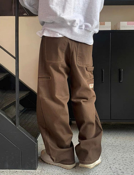 Brown Cargo Trousers