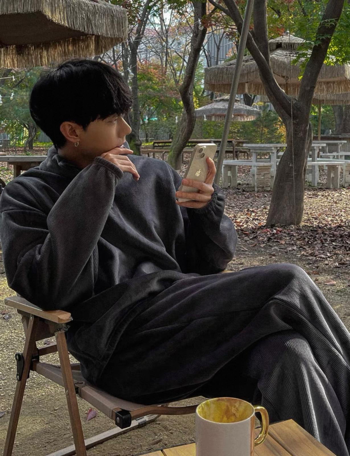 Grey Turtleneck Track Suit (Comes with Both Top and Bottom)