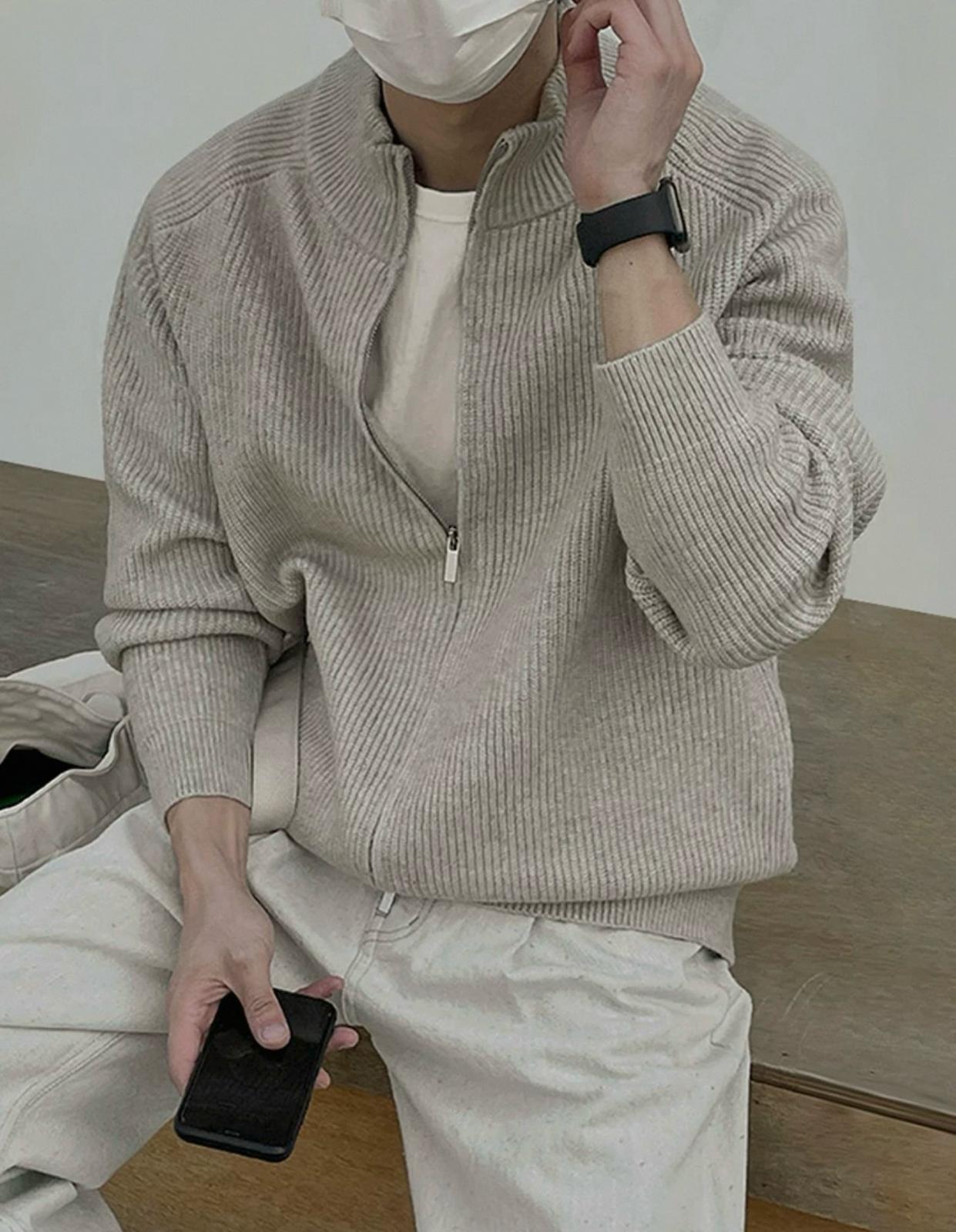 High Neck Jacket (Both Way Zippers)