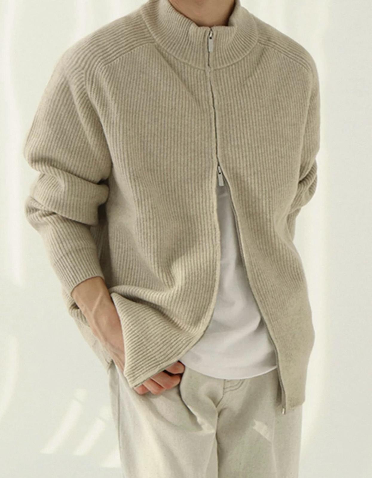 High Neck Jacket (Both Way Zippers)