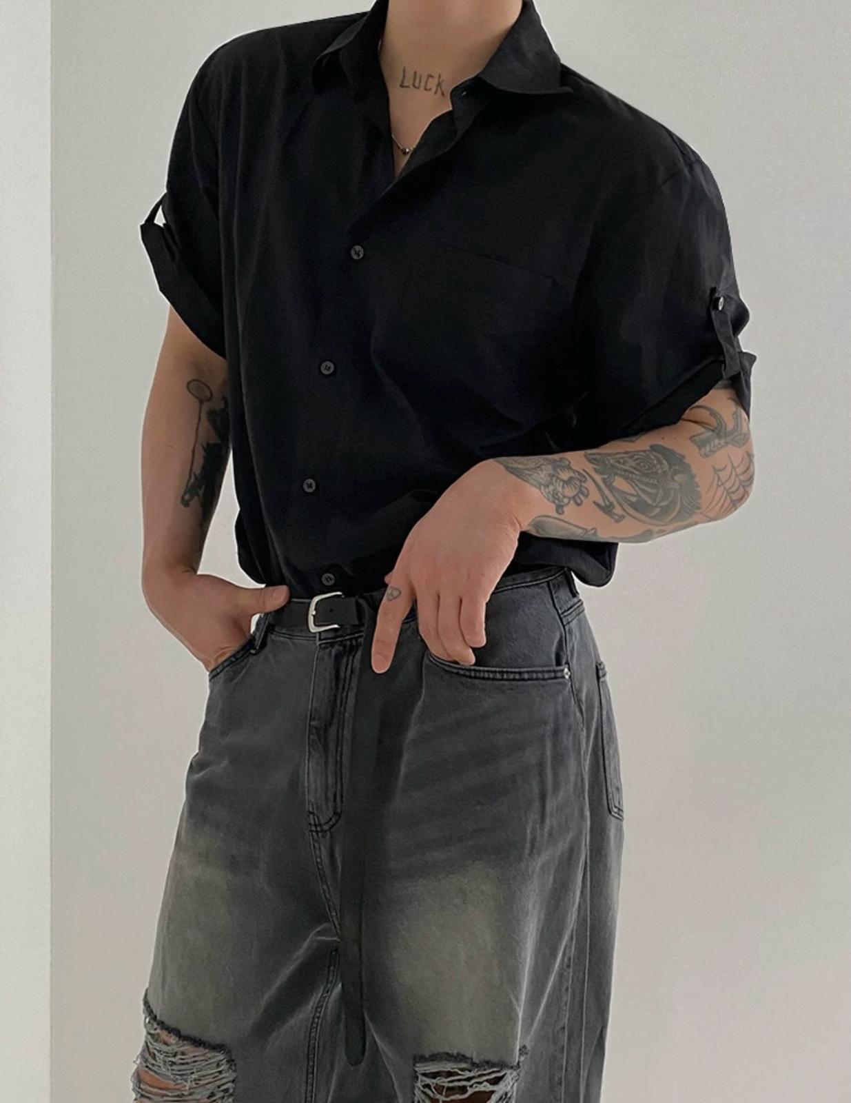 Short Sleeves Button Up