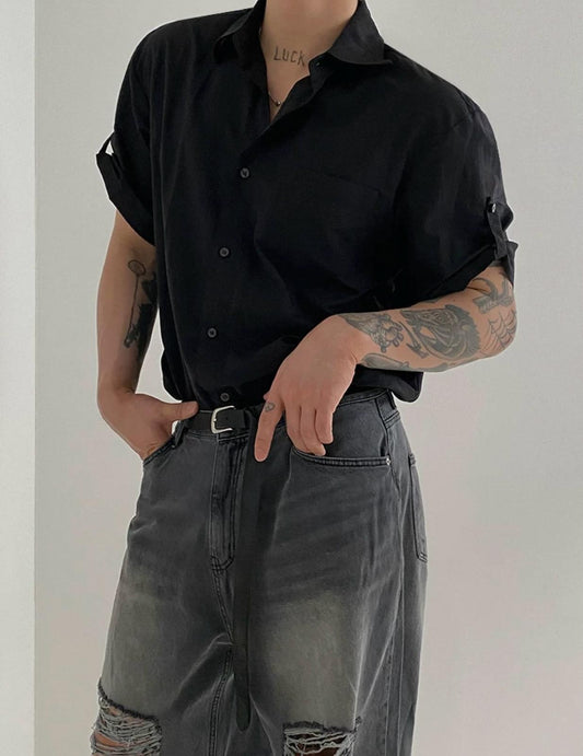 Short Sleeves Button Up