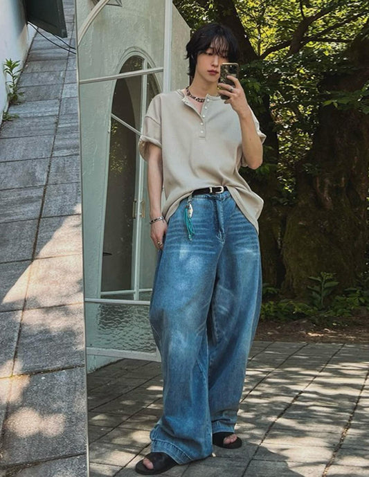 Button Short Sleeves