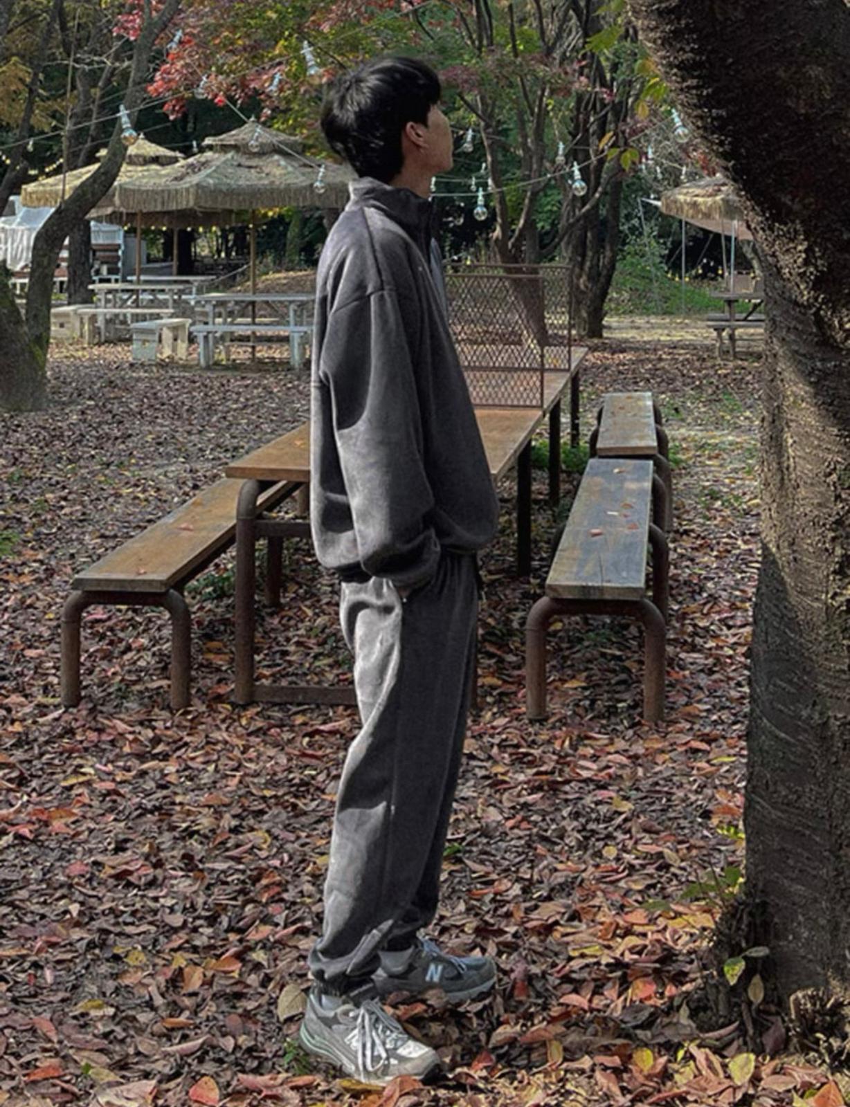 Grey Turtleneck Track Suit (Comes with Both Top and Bottom)